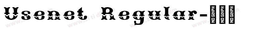 Usenet Regular字体转换
